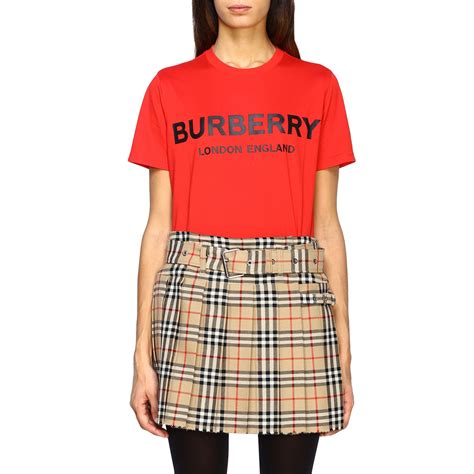 red burberry shirts|t shirt burberry donna.